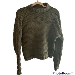 Moon & Madison Green Knit Sweater, size Large